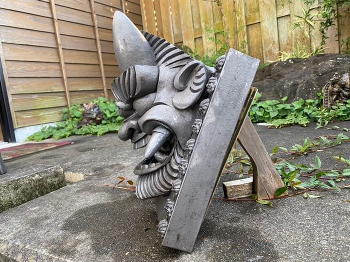 大幅値下げ！鬼板師が制作した手作りの鬼瓦です。