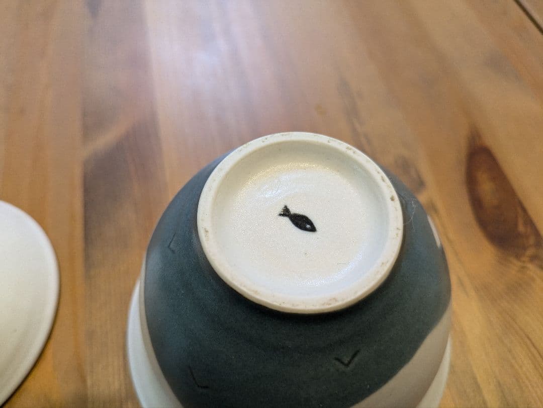 小堤晶子　ホッキョクグマ付き陶器ボウル