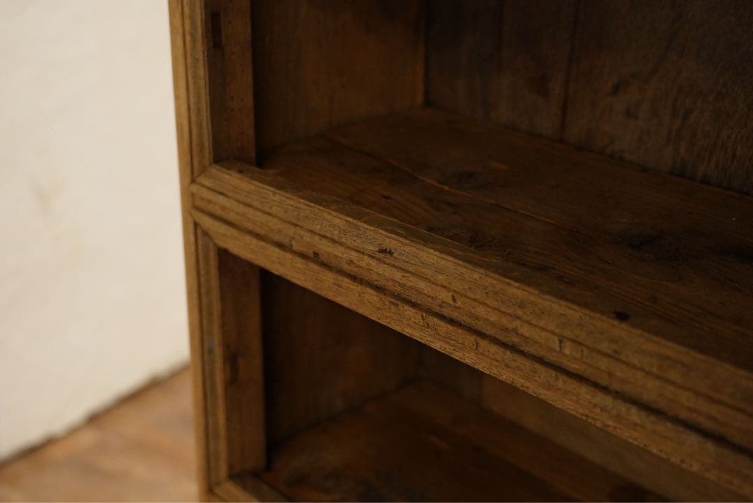 フランスアンティーク　オーク材　古木　キャビネット　棚　シェルフ　1800年代