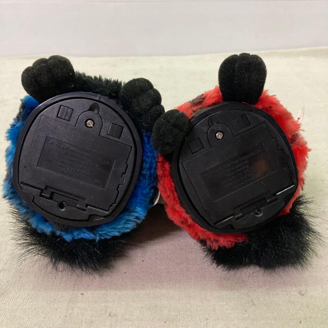 TOMY トミー 初代ファービー 1999年 ブルー×ブラック レッド×ブラック