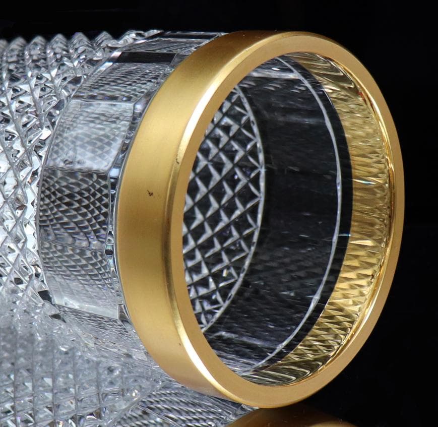 オールド・バカラ 1900年 大型サイズ 25cm 1.3kg 金彩 花瓶