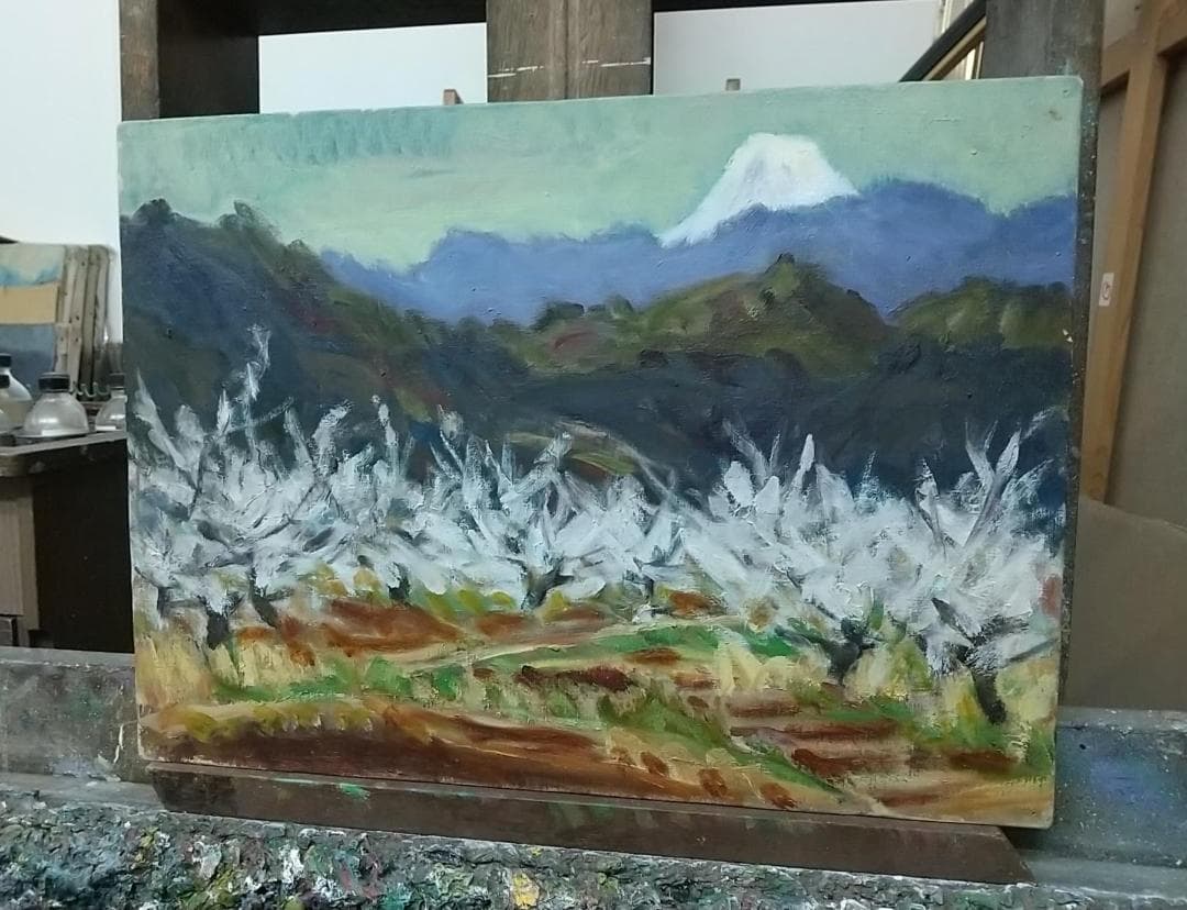 油絵「曽我梅林」 絵画 P8