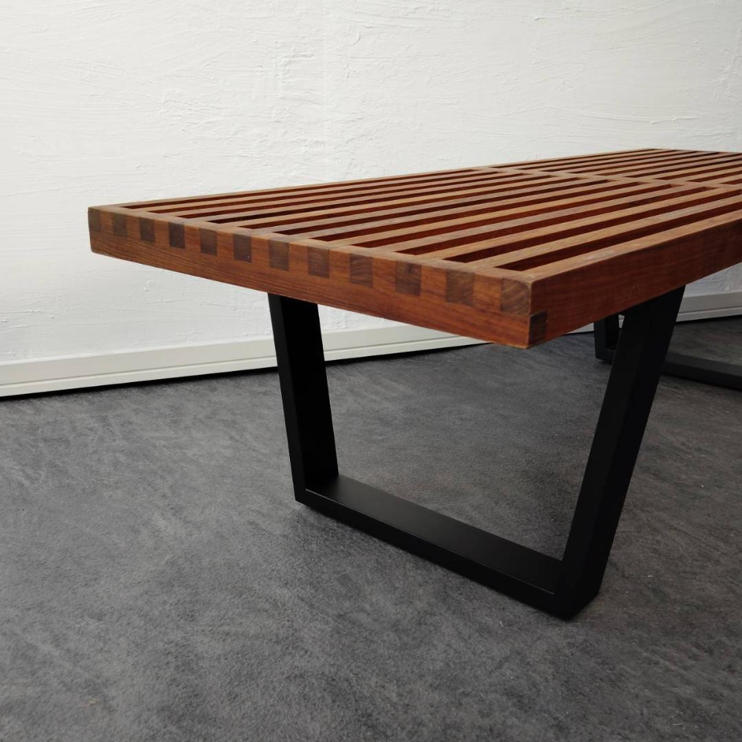 ネルソンベンチ リプロダクト ガラス天板付き ミッドセンチュリー