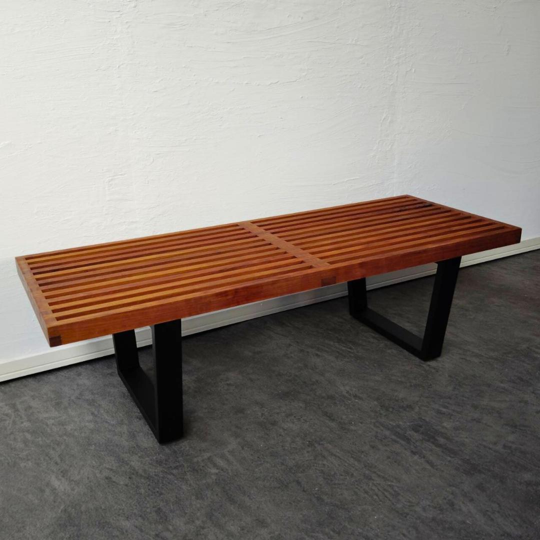 ネルソンベンチ リプロダクト ガラス天板付き ミッドセンチュリー