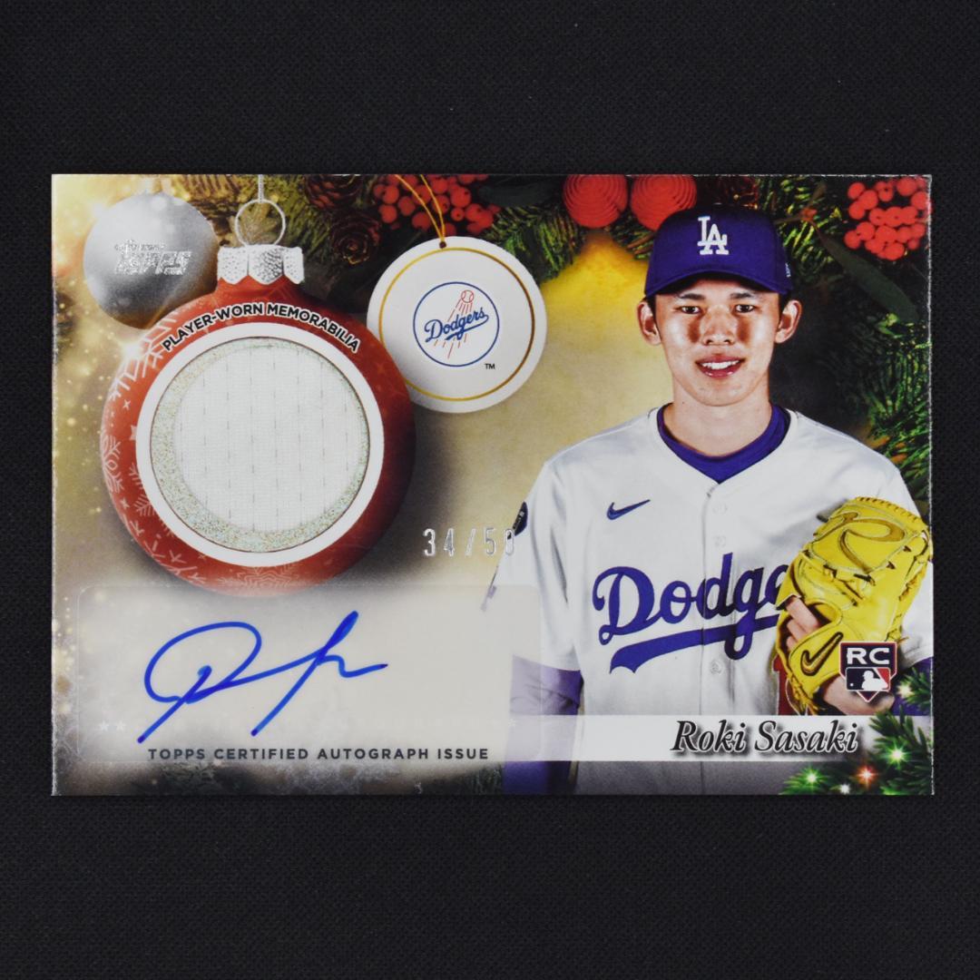 50 佐々木朗希 直筆サインカード 2025 Topps PAR-RS RC - メルカリ