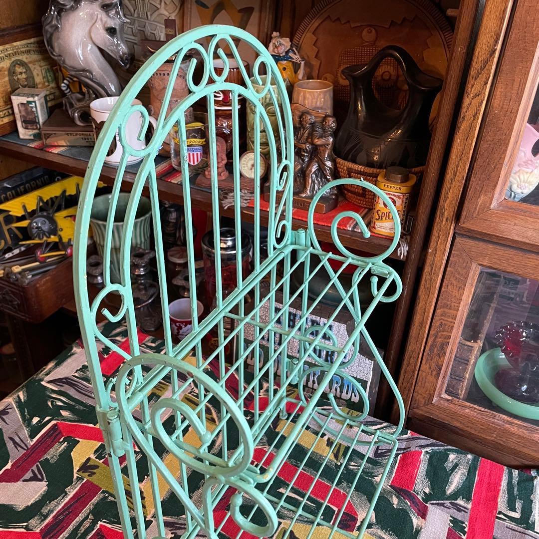 希少品！50's〜60's アメリカアンティーク　飾り棚ラックUSAヴィンテージ