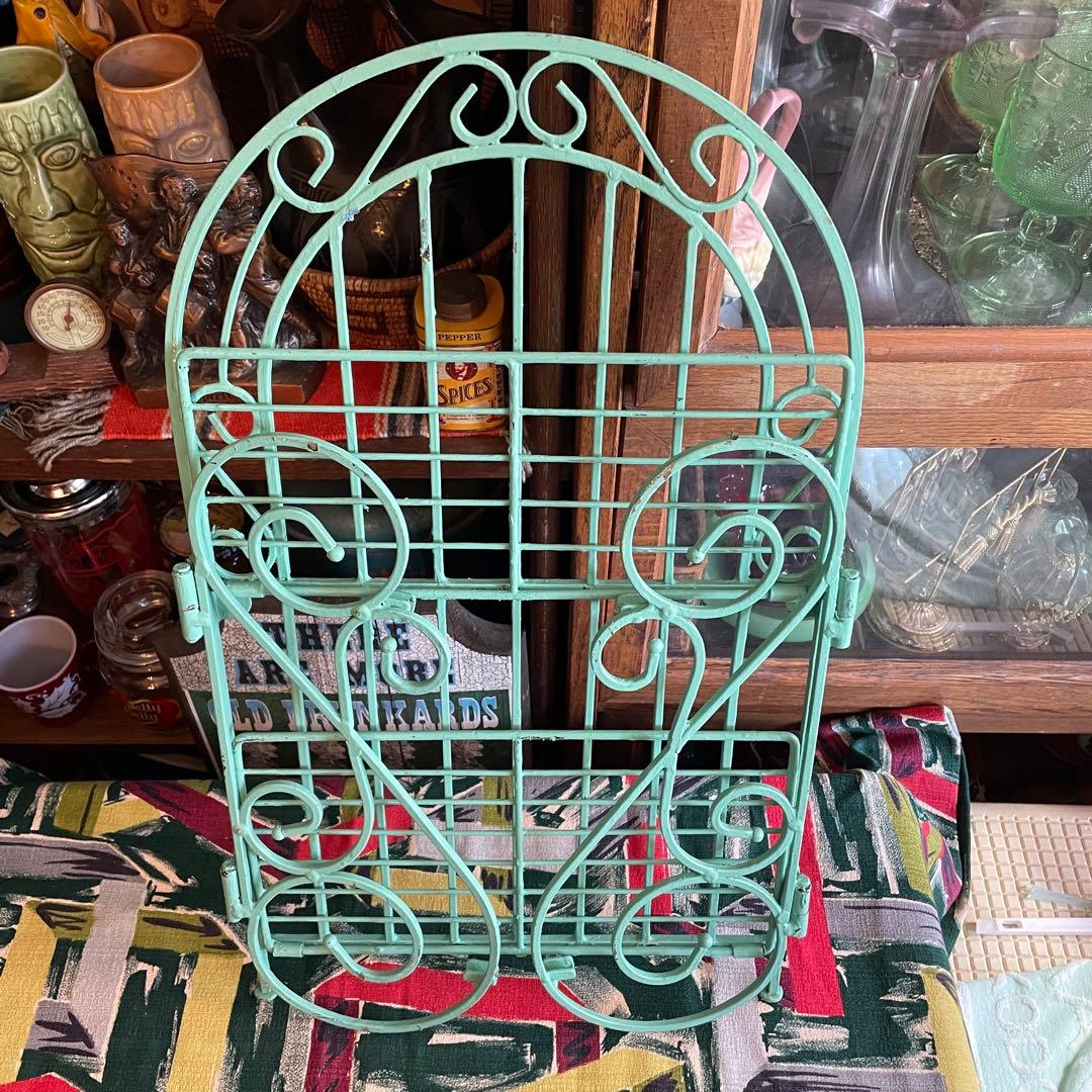 希少品！50's〜60's アメリカアンティーク　飾り棚ラックUSAヴィンテージ