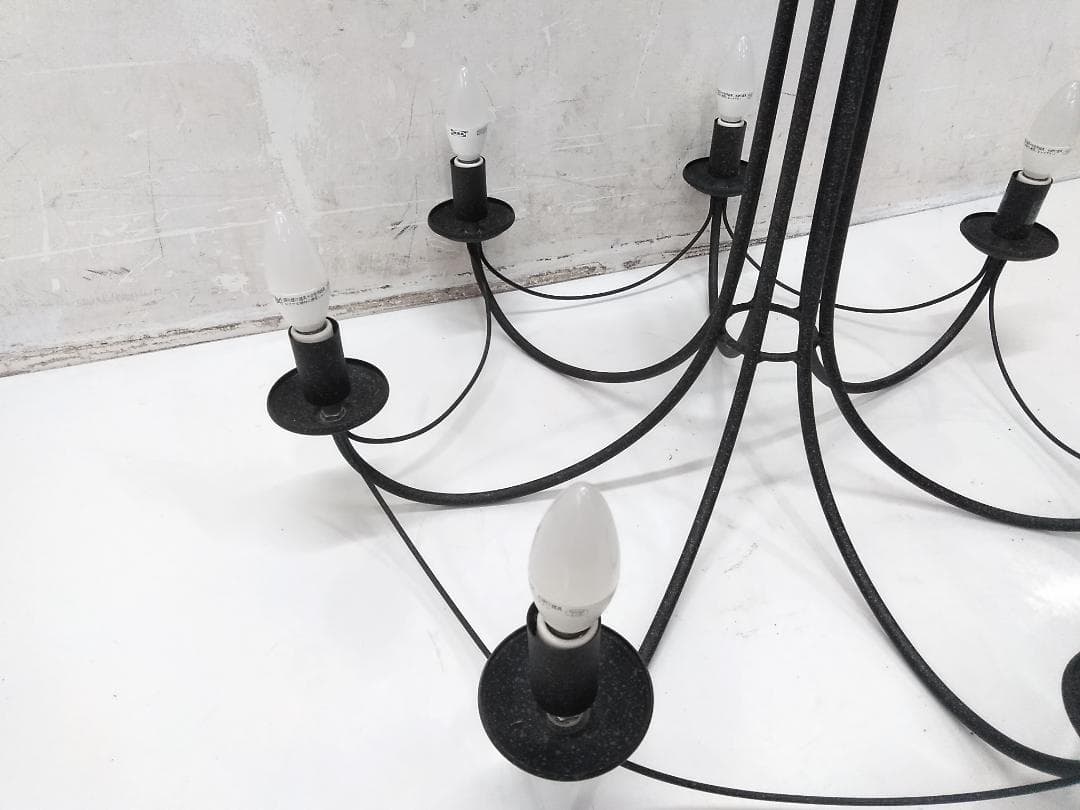 KOIZUMI シャンデリア AAE580114 ブラック 7灯 ♪