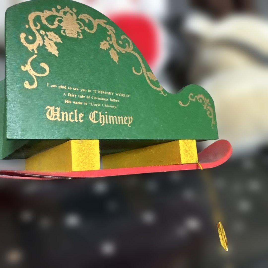 希少♡昭和レトロ　チムニーワールド クリスマス　ソリに乗ったサンタさん/トナカイ