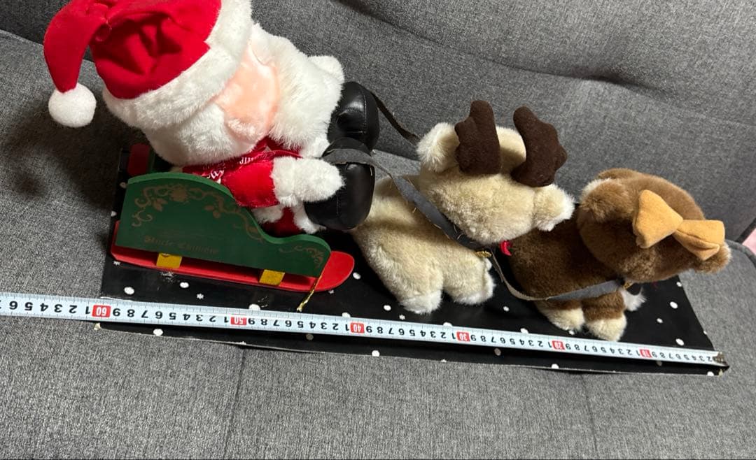 希少♡昭和レトロ　チムニーワールド クリスマス　ソリに乗ったサンタさん/トナカイ