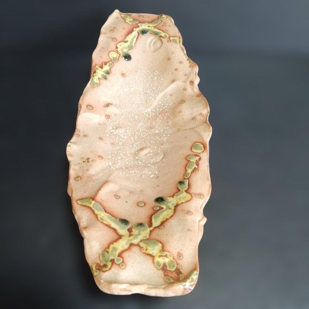 未使用 有田焼 古千窯 角皿大 土物 料亭　懐石料理　レストラン