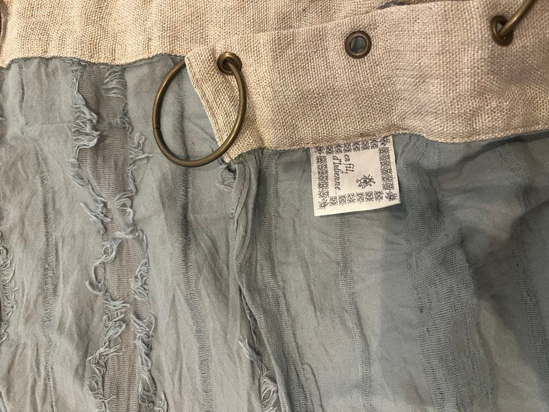 en fil d'Indienne カーテン2セットと水玉カーテンセット - メルカリ