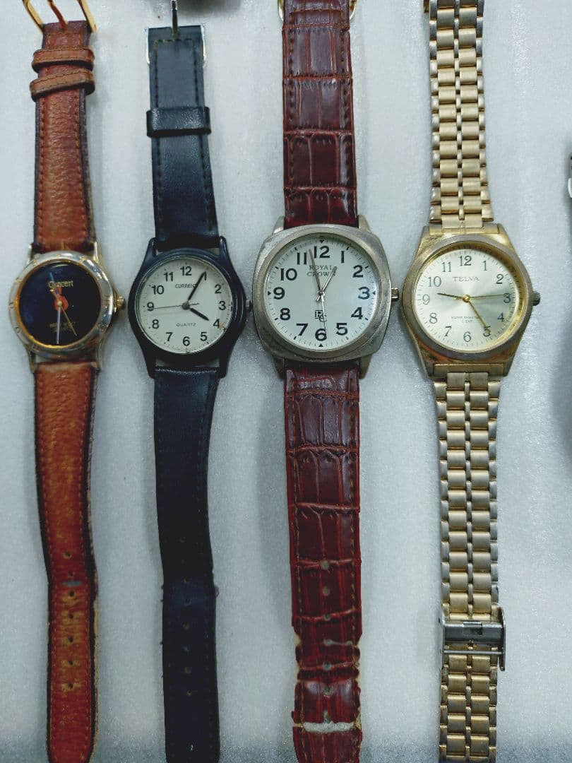 4-313 メンズ 腕時計まとめ シルバー ソーラー ジャンク品 15本