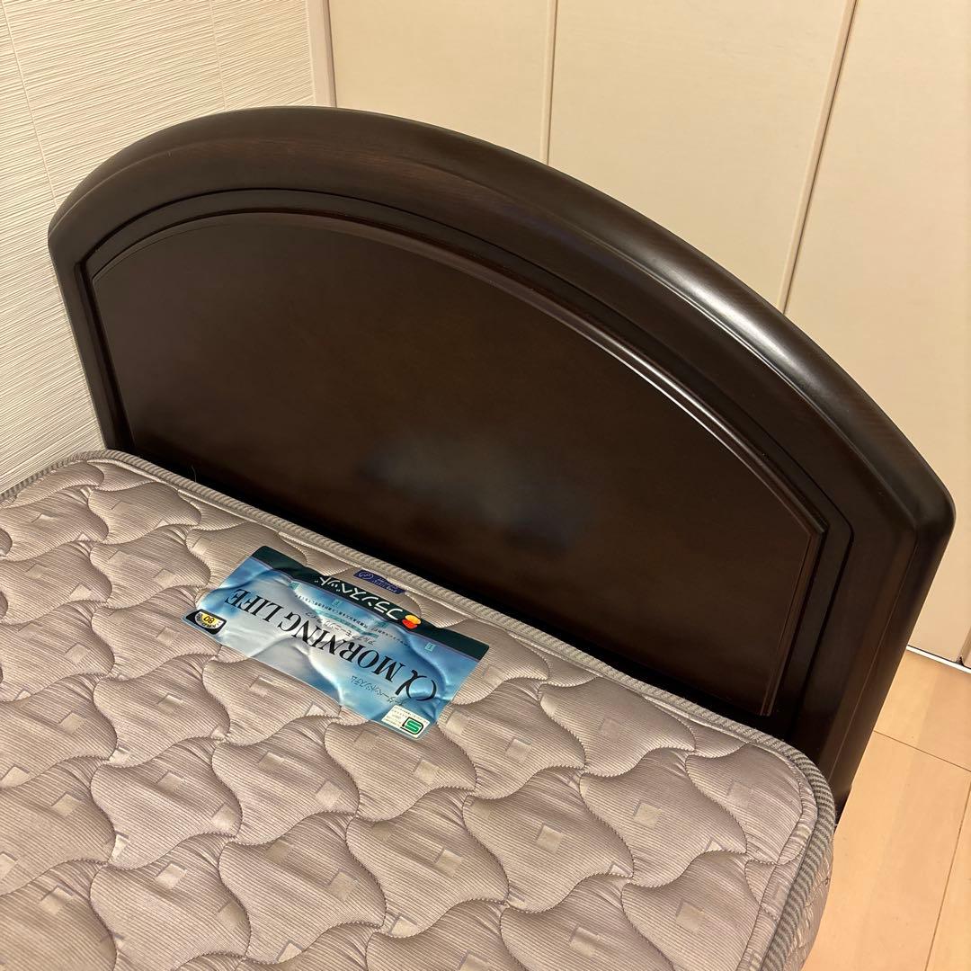 フランスベッド木製フレーム シングルベッド ・マットレスセット