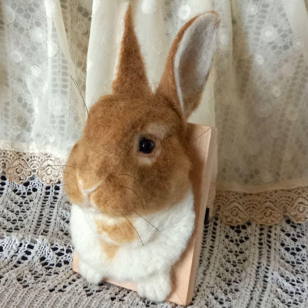 専用出品 うさぎフレーム うちのこ オーダーメイド 羊毛フェルト ハンドメイド