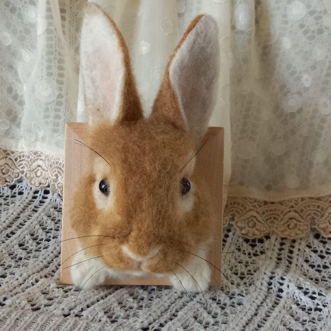 専用出品 うさぎフレーム うちのこ オーダーメイド 羊毛フェルト ハンドメイド