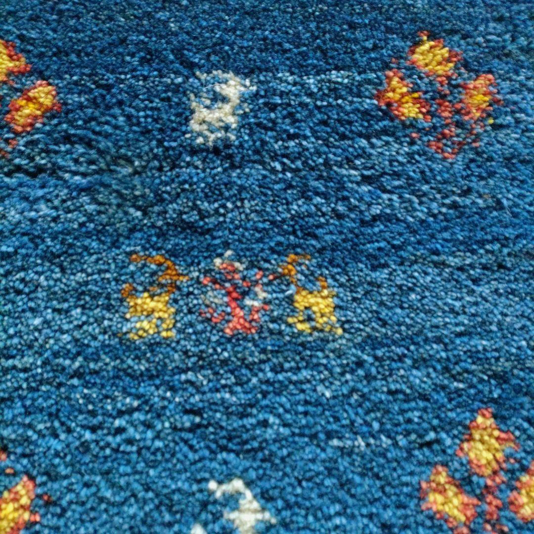 座布団ギャッベ 手紬ぎ お使い 草木染 イラン シラーズ チェアマット