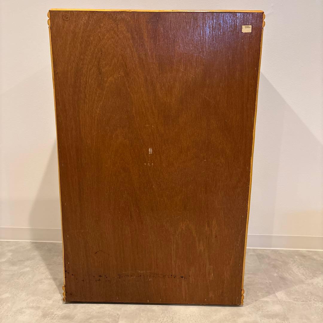 ラタン　ガラス扉付き　チェスト　ラック　収納棚