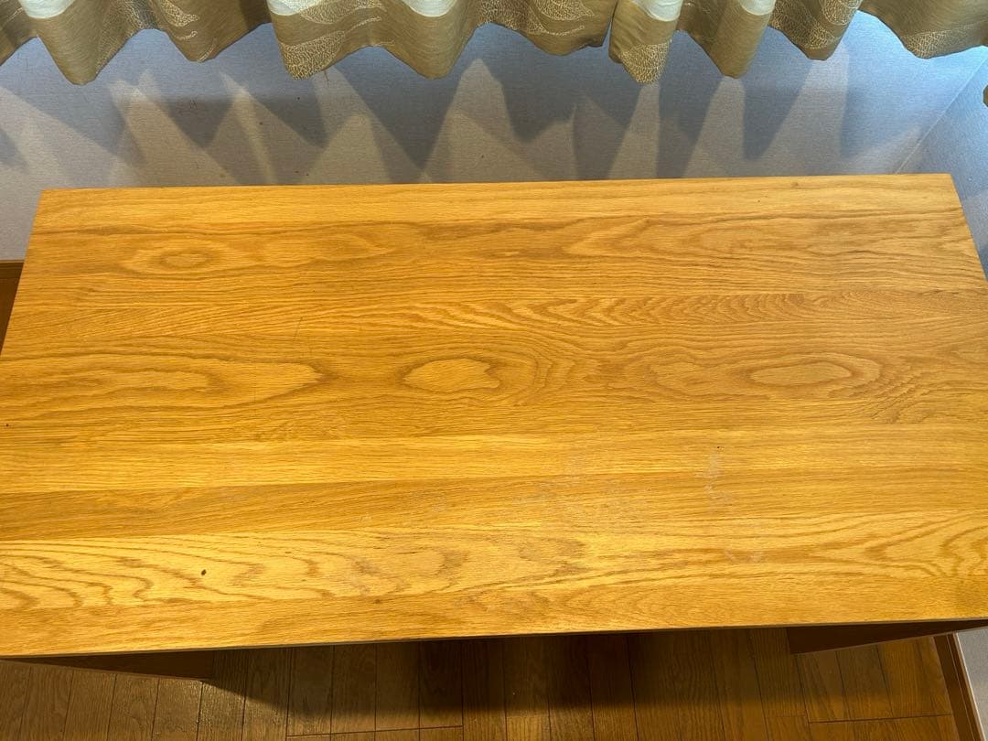 無印良品 コの字型 無垢材デスク オーク材