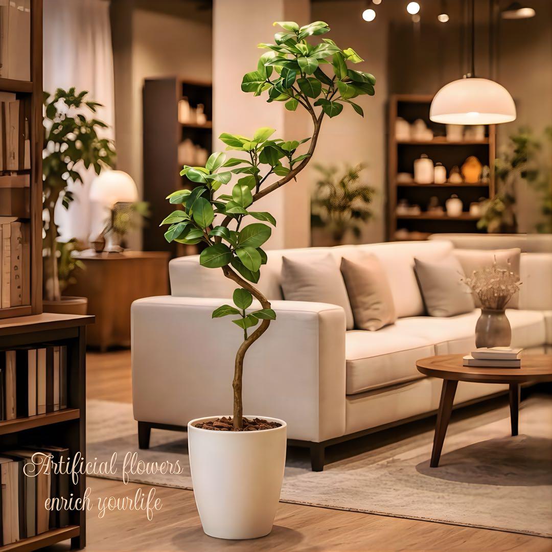 光触媒　人工観葉植物　フェイクグリーン　ツイストアルテシマ2.1m