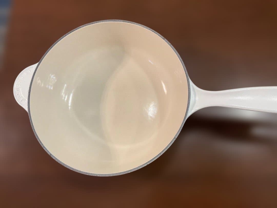 ル・クルーゼ　フラワーレリーフ　ソーシエ　片手鍋