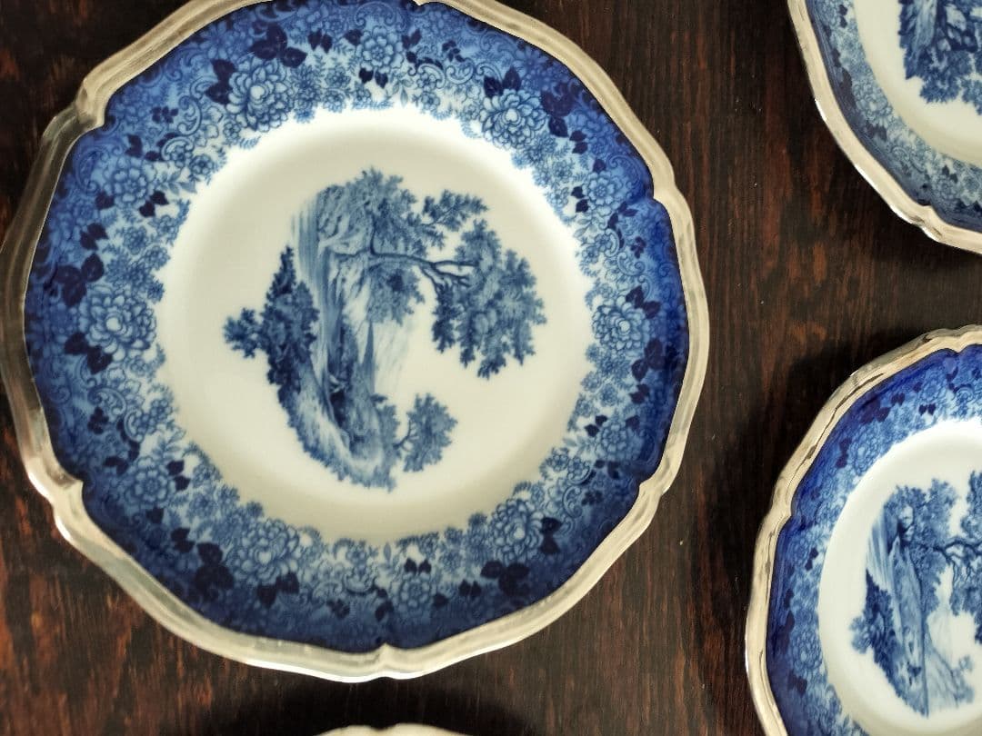 ローゼンタール　銀縁チッペンデール5枚