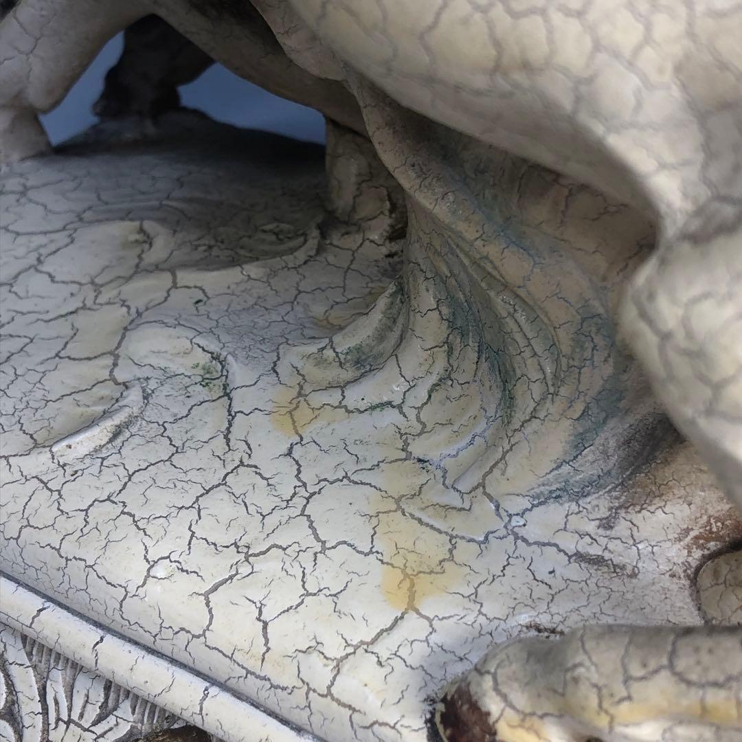 アンティーク 　ローマ戦車　チャリオット　置物