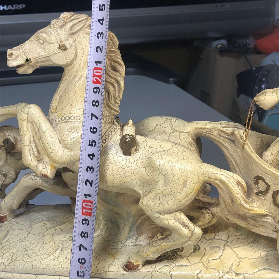 アンティーク 　ローマ戦車　チャリオット　置物