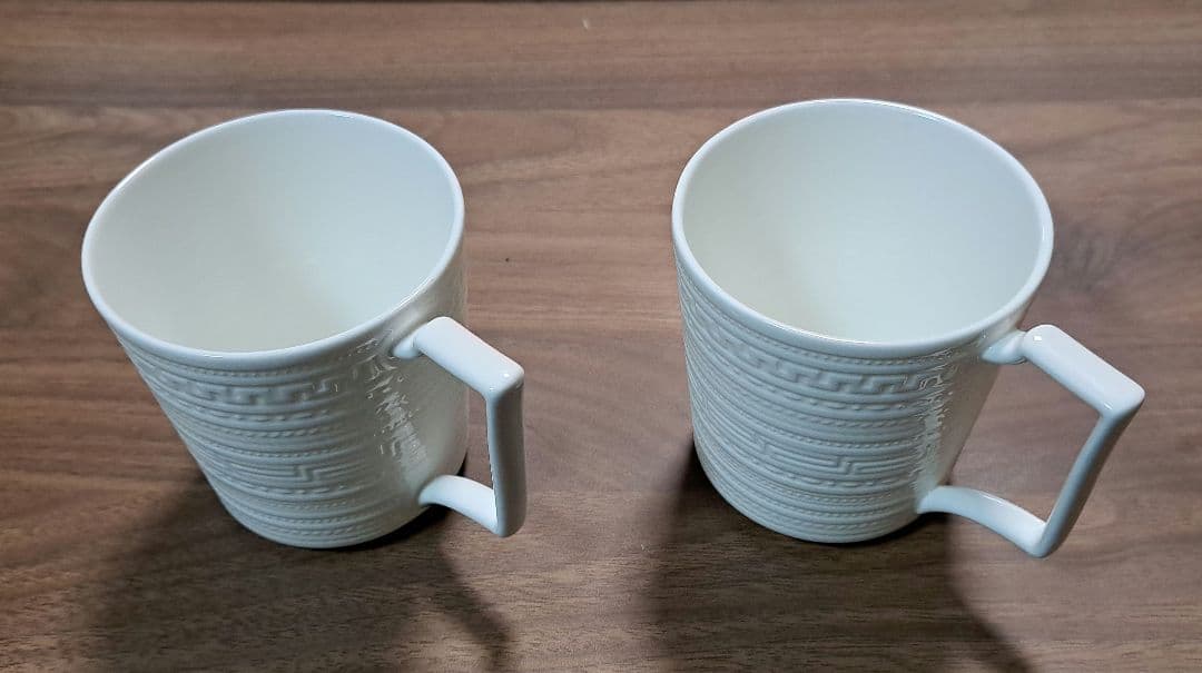 ウェッジウッド インタグリオマグカップ プラチナダイヤディッシュペアセット