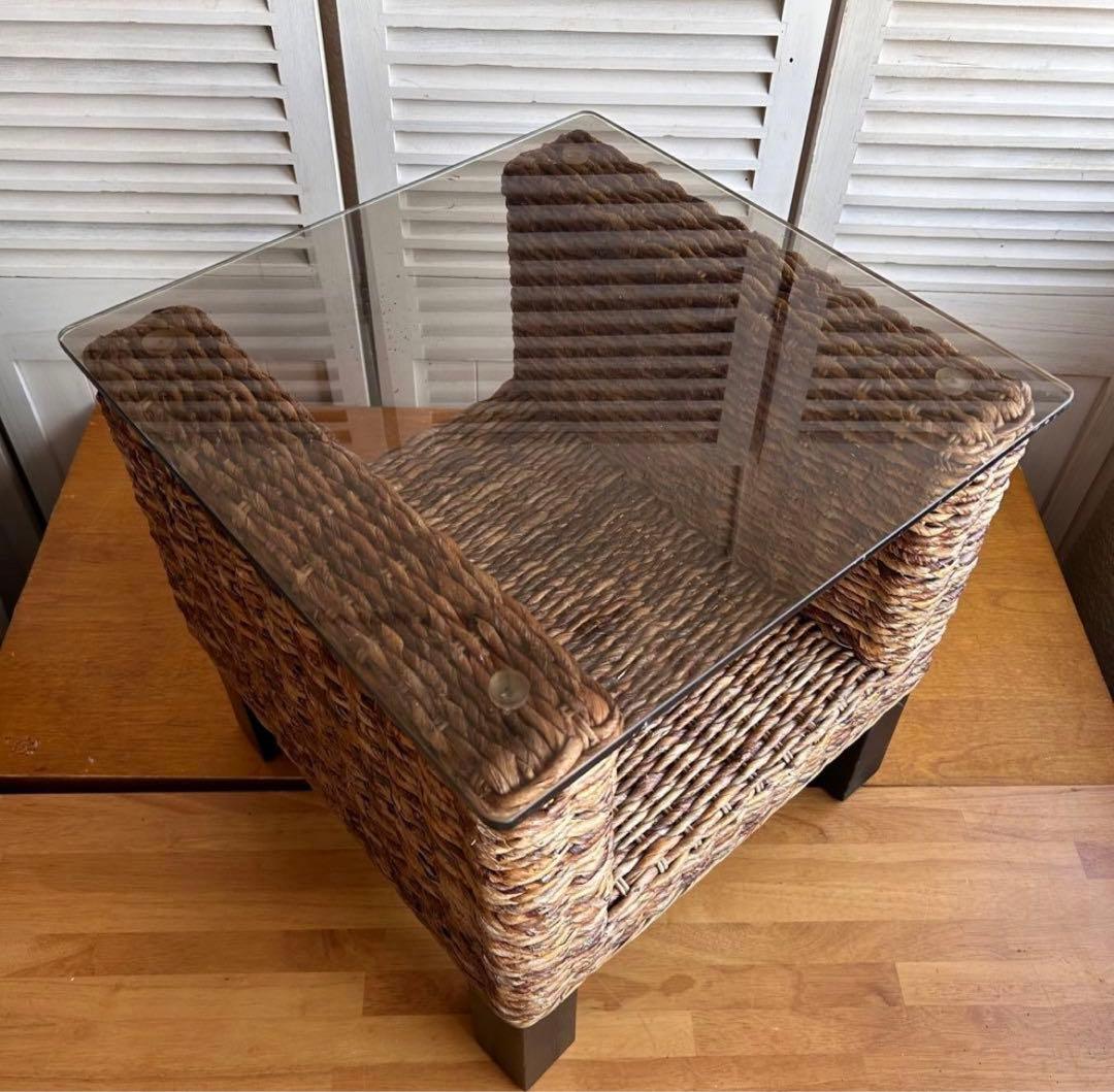 センターテーブル　ローテーブル ウォーターヒヤシンス　テーブル　サイドテーブル