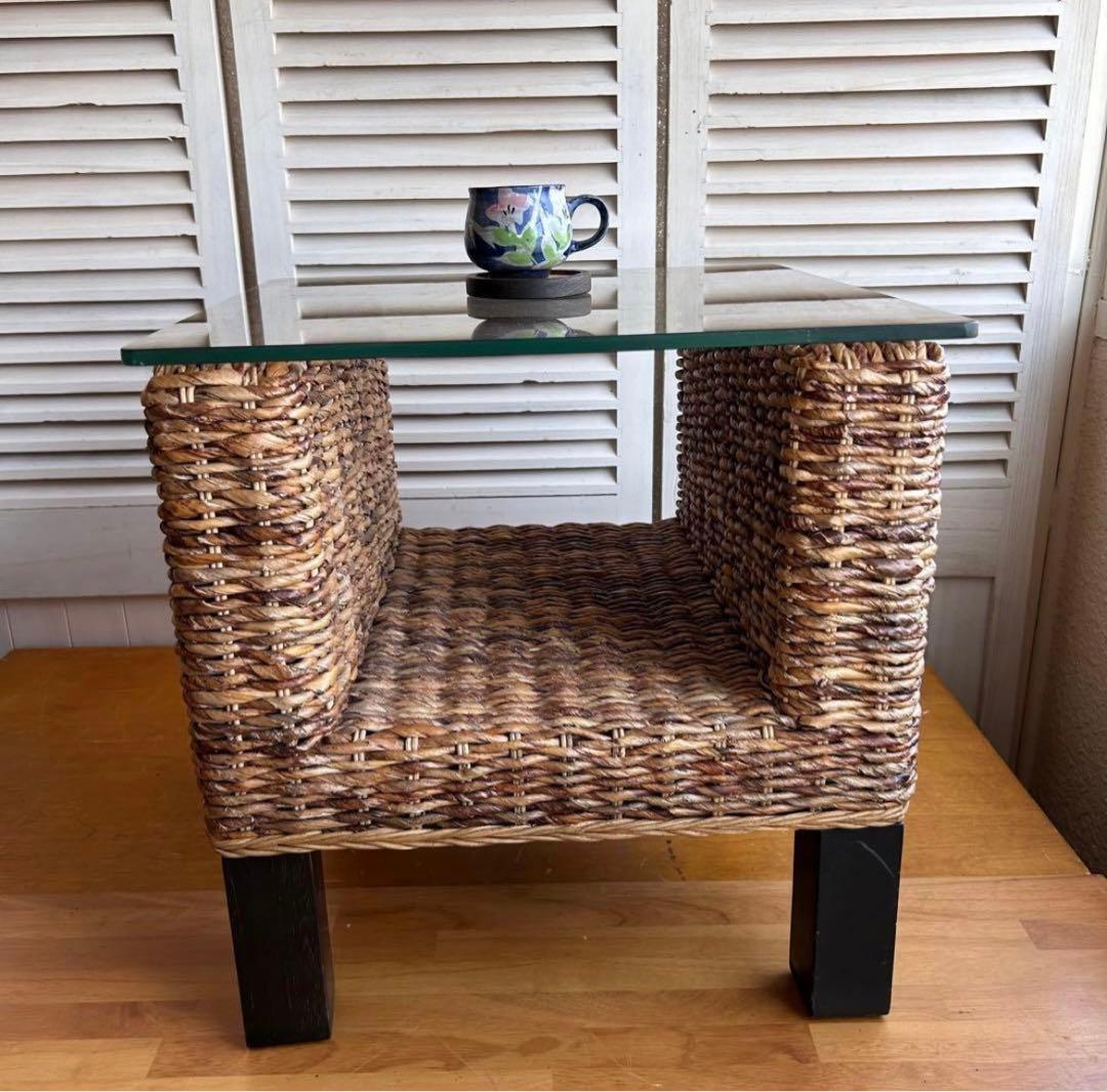 センターテーブル　ローテーブル ウォーターヒヤシンス　テーブル　サイドテーブル