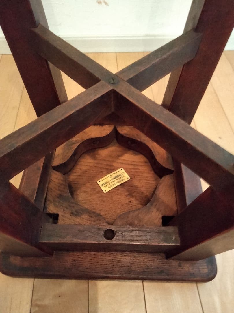 特別価格、イギリスバ―ミンガムで作られたビンテ−ジ、美品シンプル、ダ−クブラウン