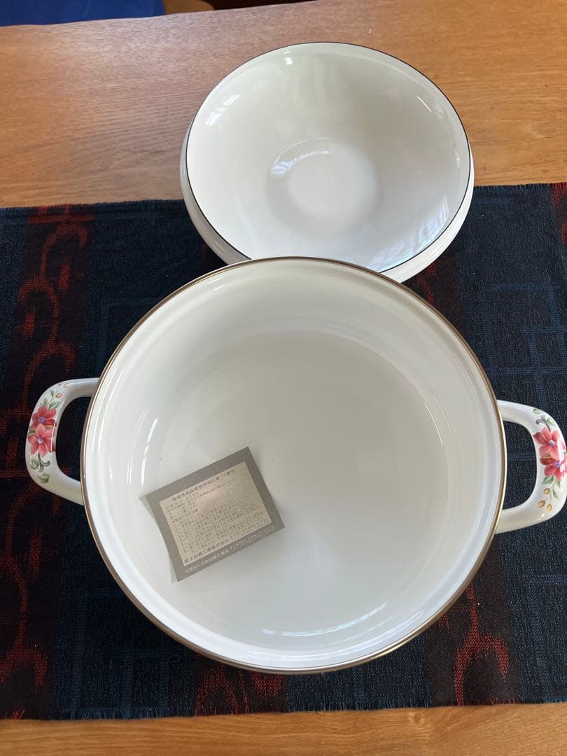 値下げ未使用琺瑯FUJIHORO 富士ホーローFlower Legend３点セッ