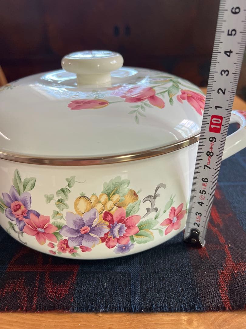 値下げ未使用琺瑯FUJIHORO 富士ホーローFlower Legend３点セッ