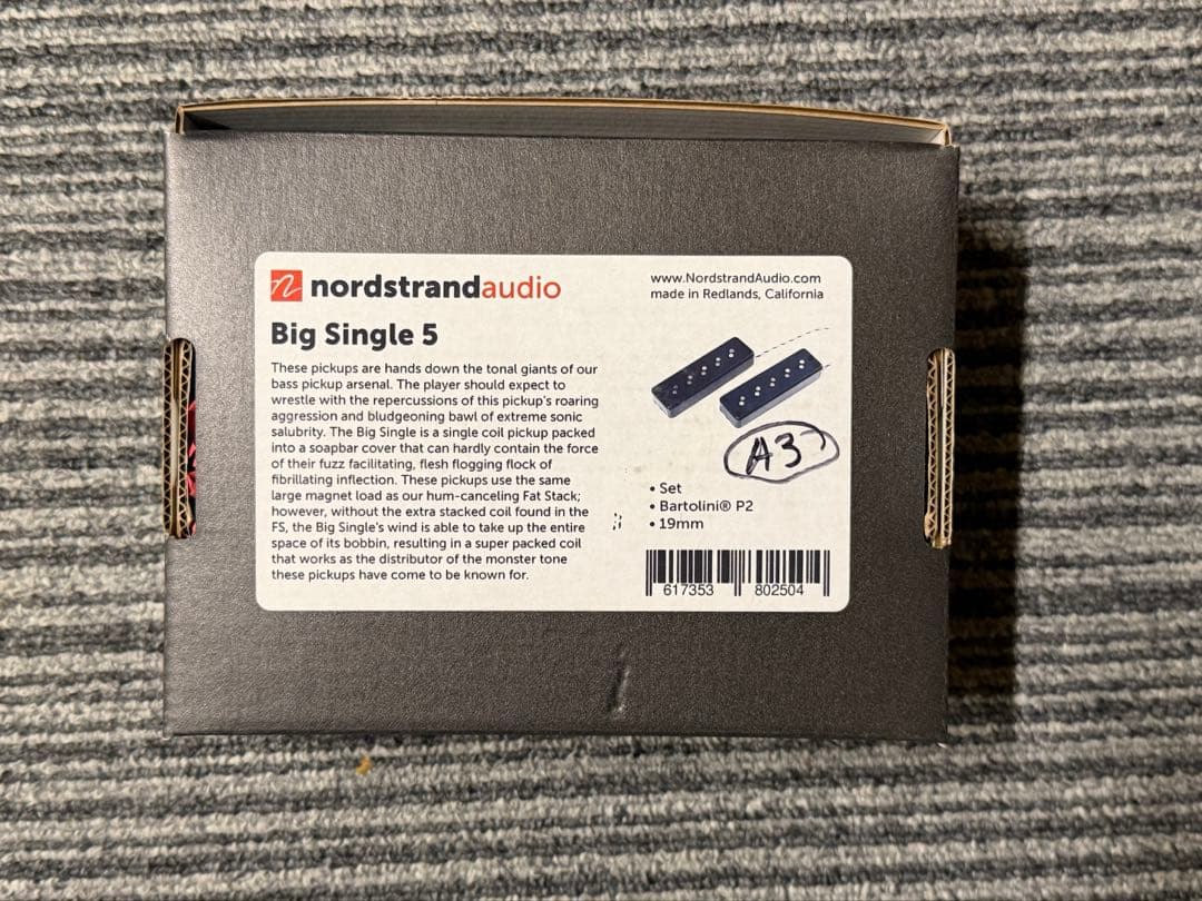 NORDSTRAND Big Single 5 Set 19mm P2 A3 - メルカリ