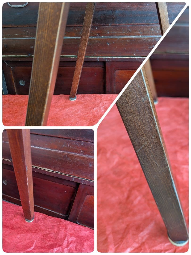 秋田木工　剣持勇　スタッキングチェア　アンティーク家具　黒