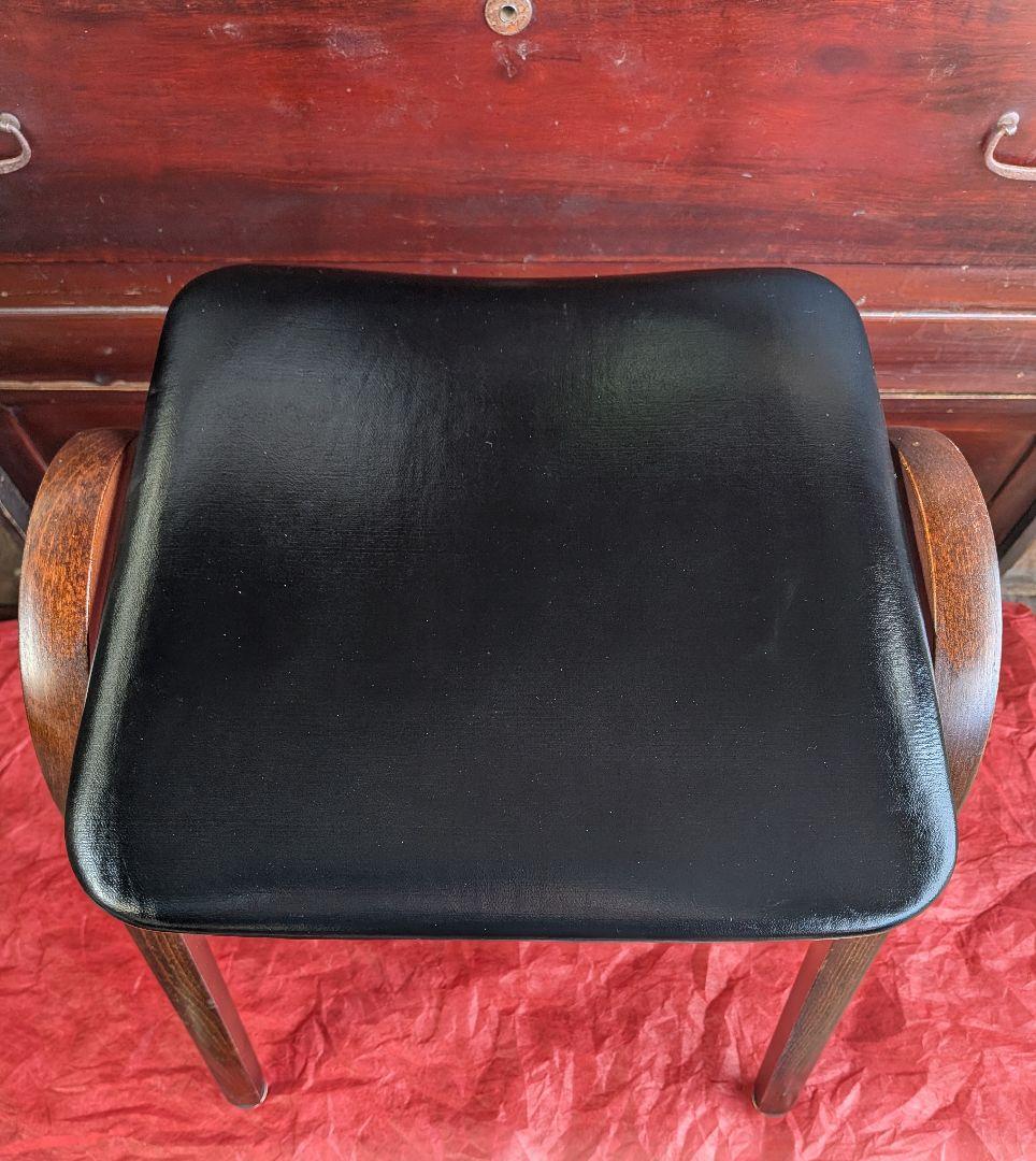 秋田木工　剣持勇　スタッキングチェア　アンティーク家具　黒