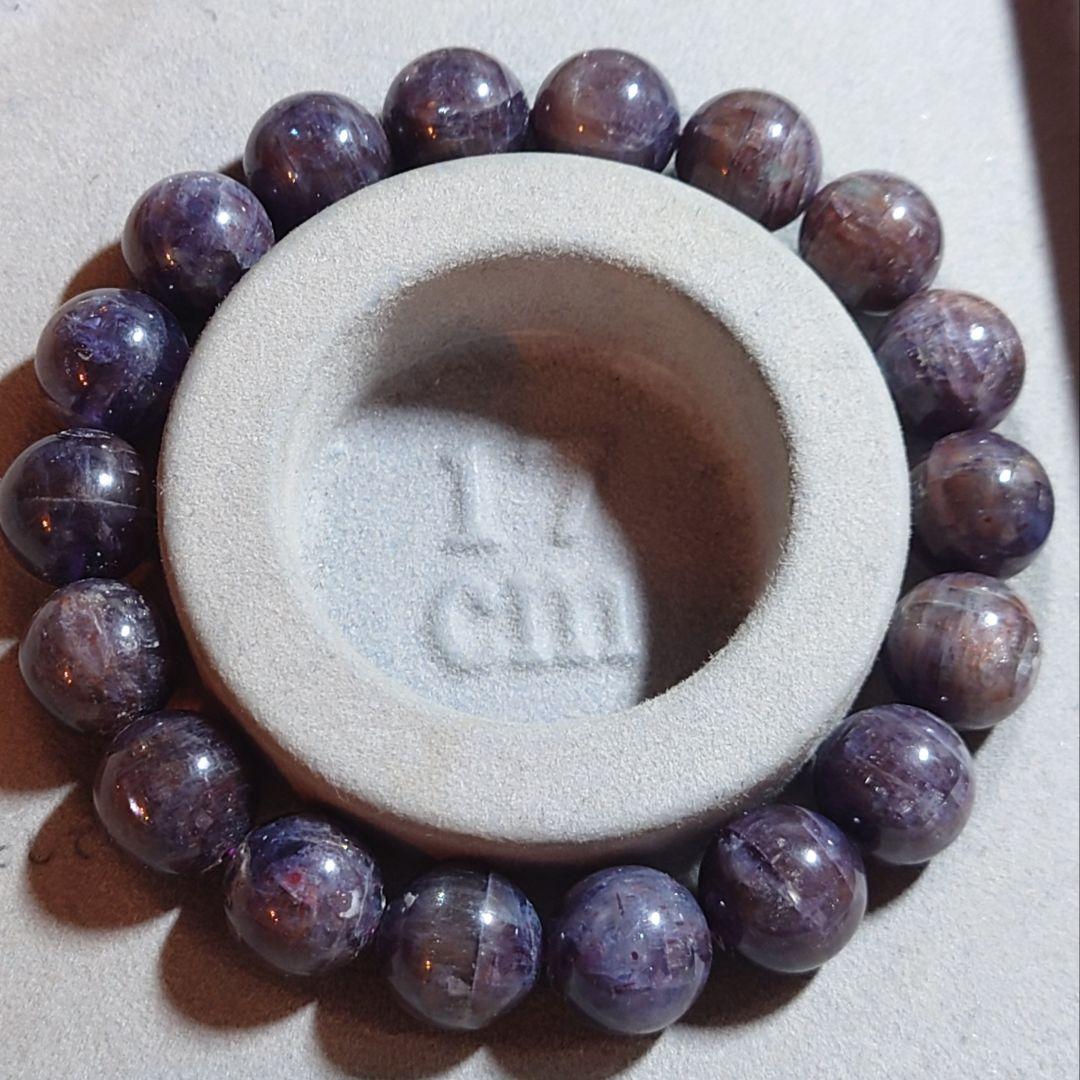 ★アイオライトサンストーン 12ミリ珠 ブレスレット⑧(SA)