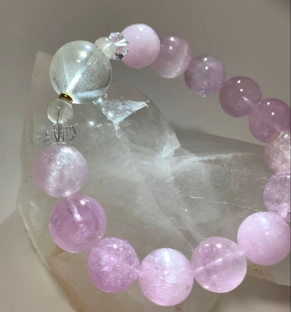 キャッツアイクンツァイト　ホワイトファントム　ブレスレット