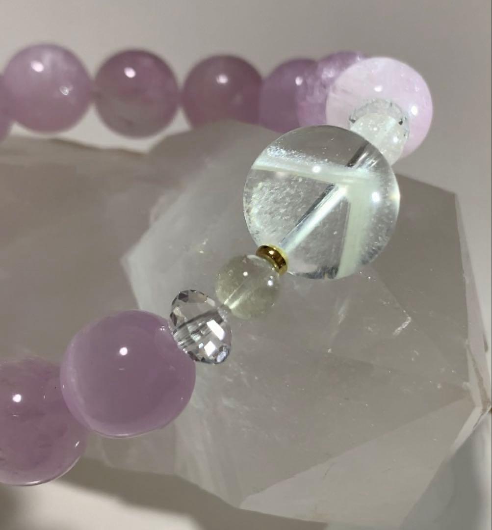 キャッツアイクンツァイト　ホワイトファントム　ブレスレット