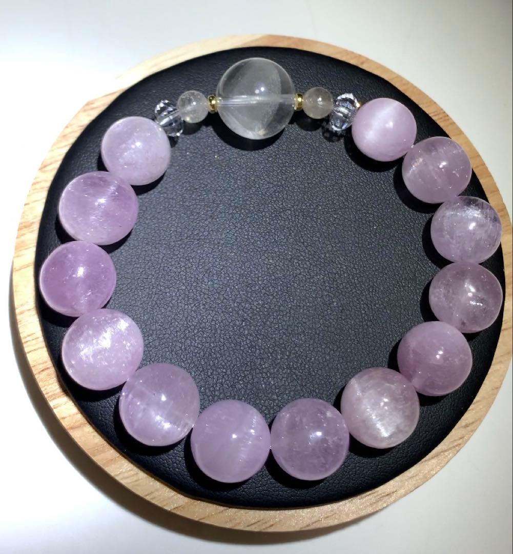 キャッツアイクンツァイト　ホワイトファントム　ブレスレット