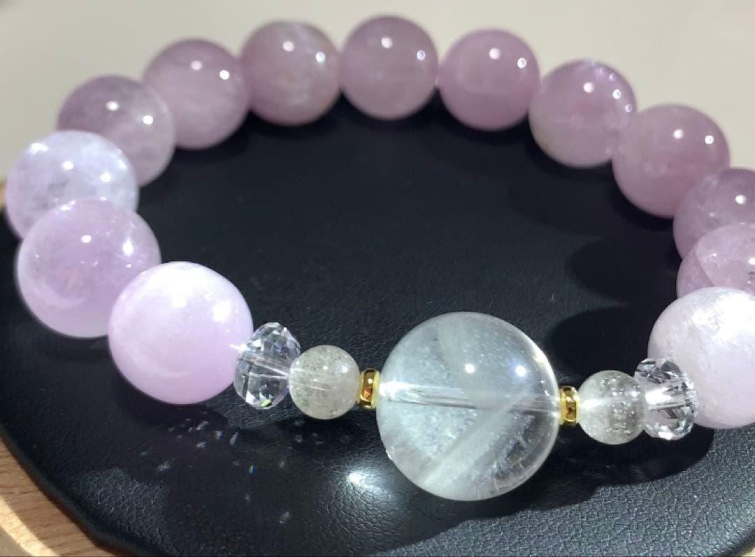 キャッツアイクンツァイト　ホワイトファントム　ブレスレット