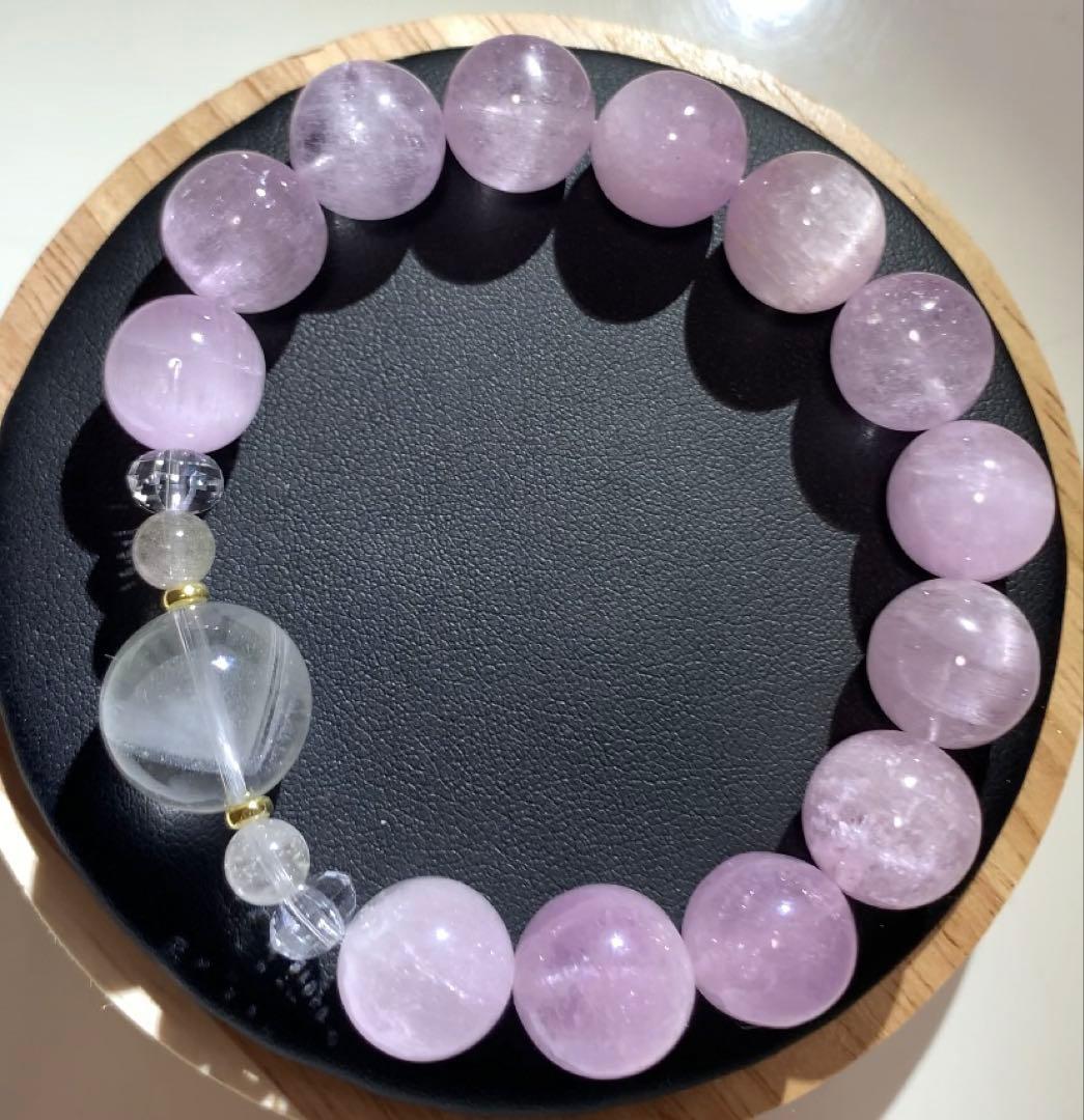 キャッツアイクンツァイト　ホワイトファントム　ブレスレット