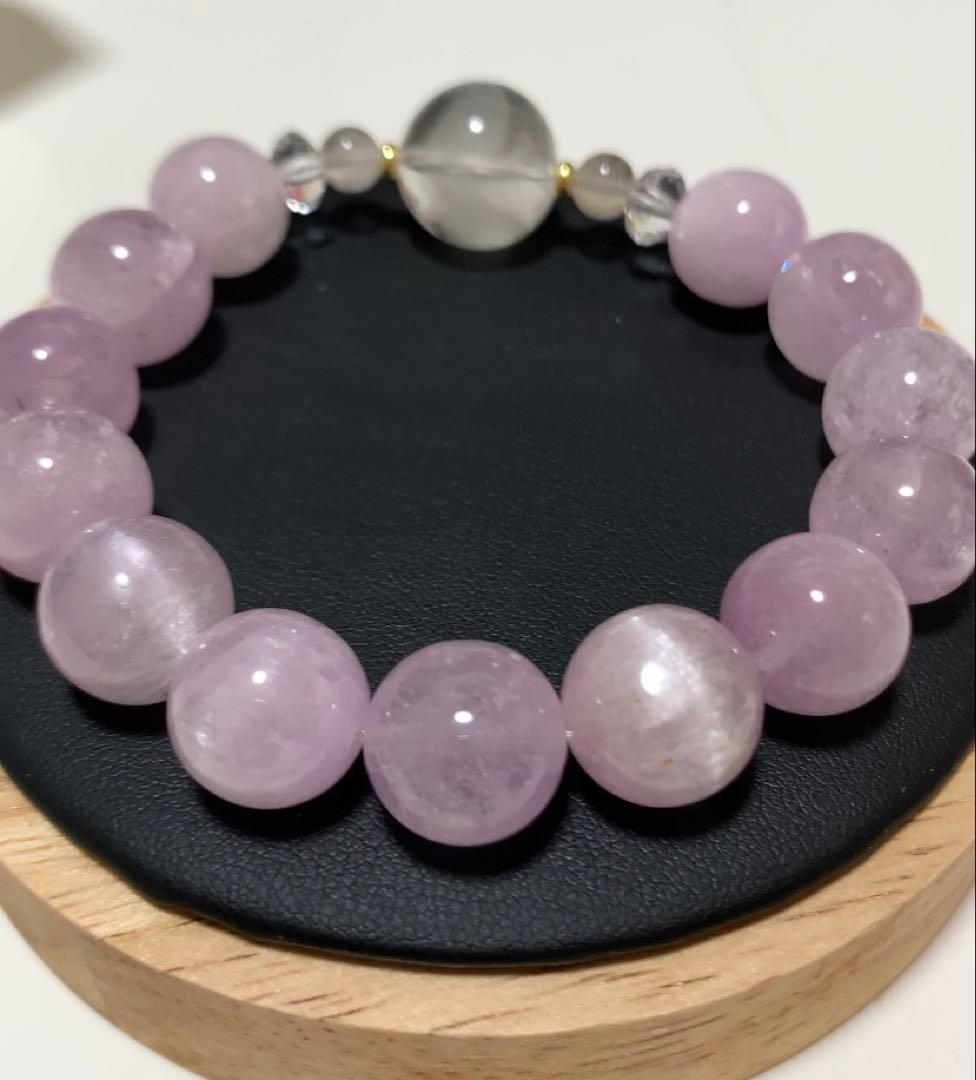 キャッツアイクンツァイト　ホワイトファントム　ブレスレット