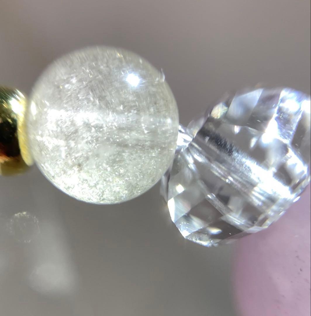 キャッツアイクンツァイト　ホワイトファントム　ブレスレット