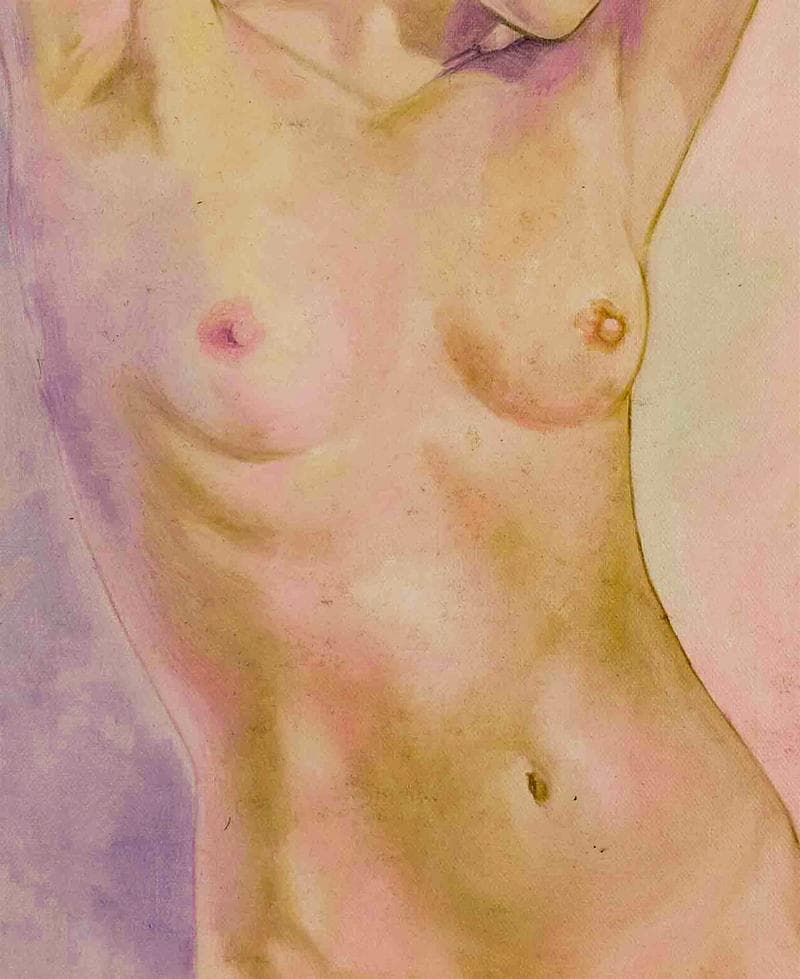 高塚省吾　油彩　肉筆『旭日を浴びる』サイン(印譜)　裏サイン　F8　額　b653