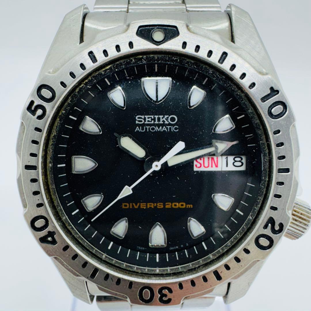✨セイコー✨7S26-0010✨ダイバーズ200✨デイデイト✨自動巻き✨腕時計✨