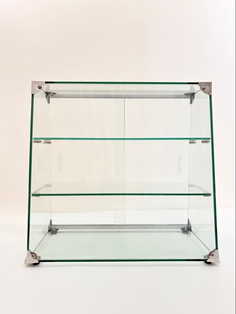 3段 ガラスケース　アンティーク　レトロ