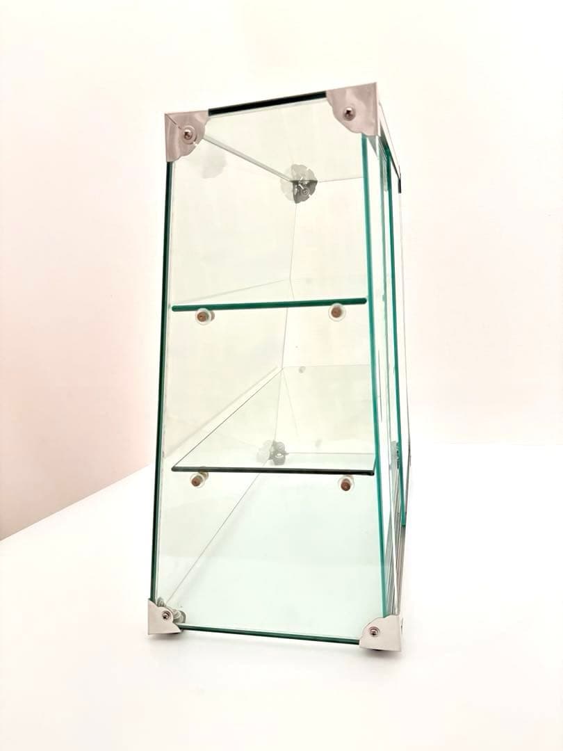 3段 ガラスケース　アンティーク　レトロ