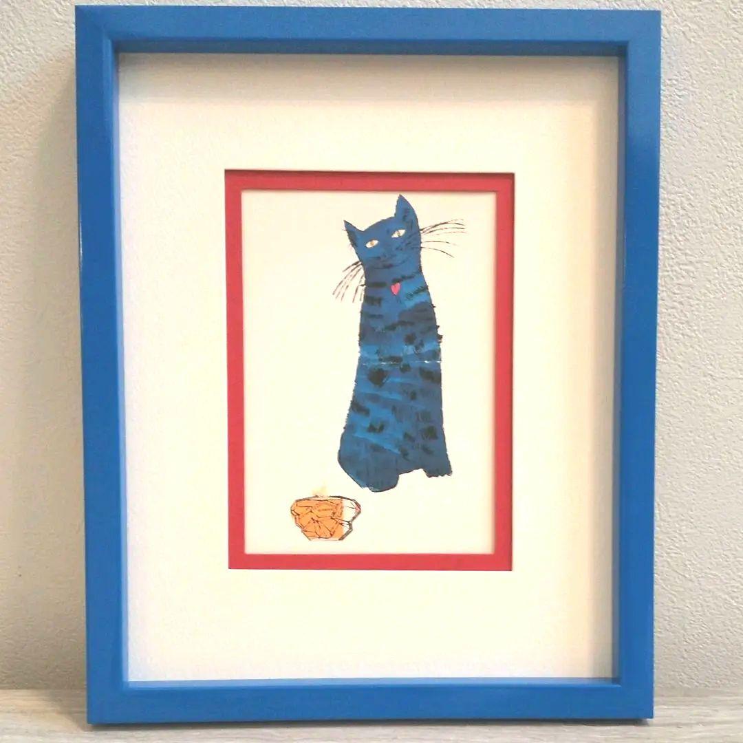 アンディ・ウォーホル ポストカードと額用マット サム猫 A猫の絵 猫